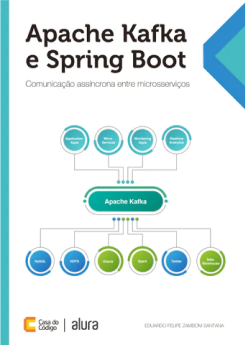Livro sobre apache Kafka e spring boot da AluraBooks
